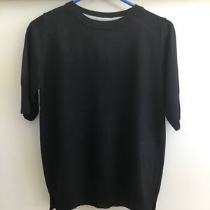 Mer-Sea Courte Short Sleeve Sweater Medium Black